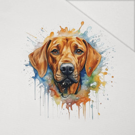 WATERCOLOR RIDGIE - PANEL (60cm x 50cm) Hydrofobowa dzianina drapana 