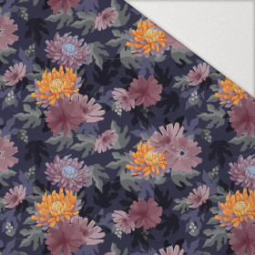 FLORAL AUTUMN wz. 4 - Hydrofobowa dzianina drapana 