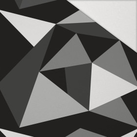 LÓD WZ. 2 / czarno - biały - Hydrofobowa dzianina drapana 