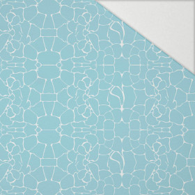 WODNY ŚWIAT (TŁO) / aqua - Hydrofobowa dzianina drapana 