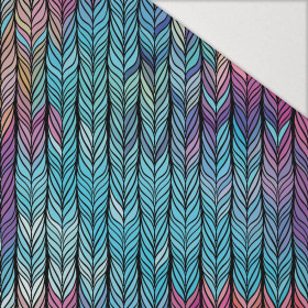 WARKOCZ / tęczowy - Hydrofobowa dzianina drapana 