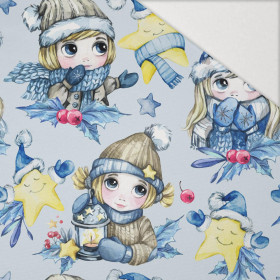 ZIMOWE DZIEWCZYNKI - Hydrofobowa dzianina drapana 