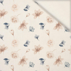 RETRO FLOWERS WZ. 6 - Slub Weave 