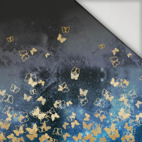 MOTYLKI / złoty - panel (120cm x 155cm) lycra 300g