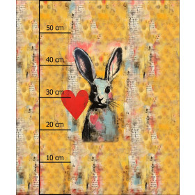 HARE PORTRAIT - PANEL (60cm x 50cm) tkanina wodoodporna