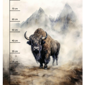 BISON - panel (75cm x 80cm) SINGLE JERSEY