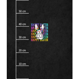 HAPPY EASTER / neon - PANEL (60cm x 50cm) SINGLE JERSEY ITY