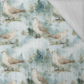PASTEL BIRDS WZ. 2 - Muślin bawełniany