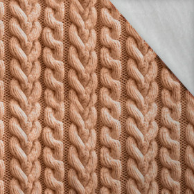 IMITATION SWEATER WZ. 4 / peach fuzz - Muślin bawełniany