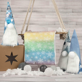 ŚNIEŻYNKI WZ.2 / TĘCZOWE PASKI XL wz. 2 - dresówka pętelkowa