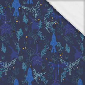 WODNY ŚWIAT / navy- single jersey z elastanem ITY