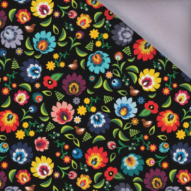 MINI FOLK ŁOWICKI / czarny - softshell