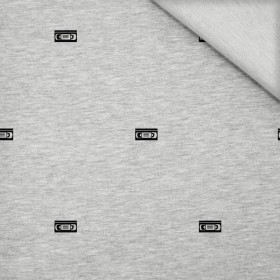 VHS (MINIMAL) / M-01 melanż jasnoszary - dzianina pętelkowa