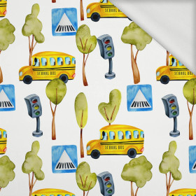 SZKOLNE AUTOBUSY (KOLOROWY TRANSPORT) - dresówka pętelkowa