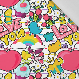 KOLOROWE NAKLEJKI WZ. 2 - tkanina bawełniana