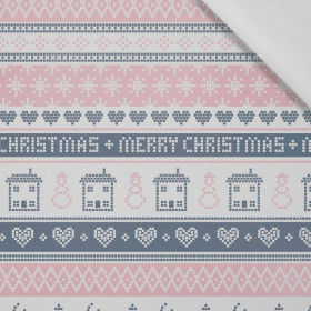 MERRY CHRISTMAS wz. 2 (NORWESKIE WZORY) - tkanina bawełniana