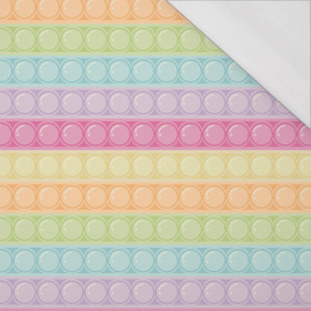 BĄBELKI / pastelowy  - single jersey z elastanem 