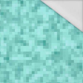 PIKSELE WZ. 2 / aqua - tkanina wodoodporna