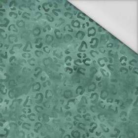 CĘTKI / brudna mięta (PANTERY ŚNIEŻNE) - tkanina wodoodporna