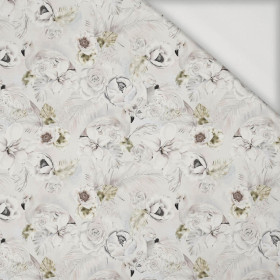 WHITE FLOWERS WZ. 1 - Jersey wiskozowy