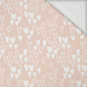 SERDUSZKA BĄBELKI / JASNY RÓŻ (ZAKOCHANE PTAKI) - Jersey wiskozowy