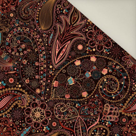 AŻUR KWIATY- Welur tapicerski