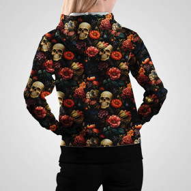 FLOWERS AND SKULL