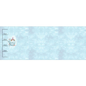 WIELORYB I LATARNIA MORSKA wz. 1 (MAGICZNY OCEAN) - PANEL PANORAMICZNY SINGLE JERSEY (60cm x 155cm)