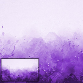 KLEKSY (fioletowy) - PANEL PANORAMICZNY (95cm x 160cm)
