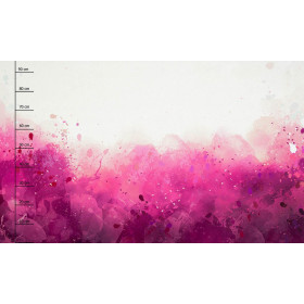 KLEKSY (fuksja) - PANEL PANORAMICZNY (95cm x 160cm)