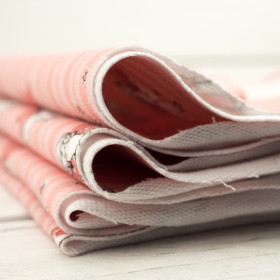 WRÓŻKI / różowy - dresówka pętelkowa 