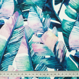 AKWARELOWE LIŚCIE - dresówka pętelkowa SP250