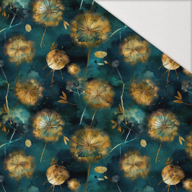 WATERCOLOR DANDELION WZ. 1 - Hydrofobowa dzianina drapana 