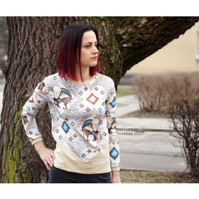 INDYJSKIE KLIMATY / niebieski - dresówka pętelkowa SP250