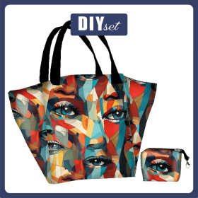 Torba XL z saszetką 2 w 1 - EYES - zestaw do uszycia