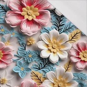 FLOWERS 3D WZ. 11 - single jersey 