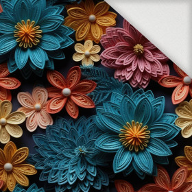 FLOWERS 3D WZ. 14 - Tkanina na obrusy