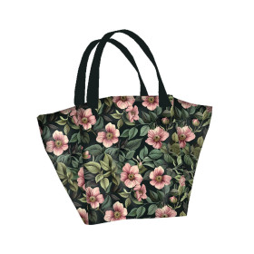 Torba XL z saszetką 2 w 1 - FLOWERS wz.19 - zestaw do uszycia