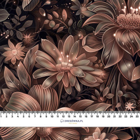FLOWERS WZ.10/ Mocha Mousse  - Krepa
