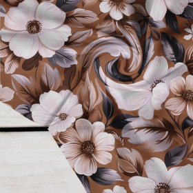 FLOWERS WZ.6/ Mocha Mousse  - Krepa