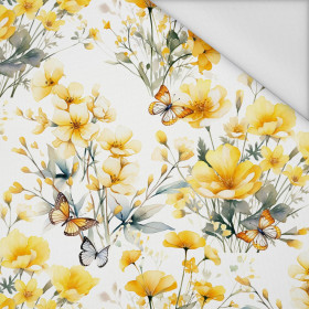 FLOWERS (BUTTER YELLOW) - tkanina wodoodporna
