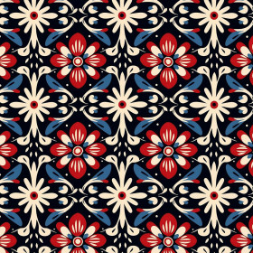 Folk Art wz.1 - Tkanina na obrusy