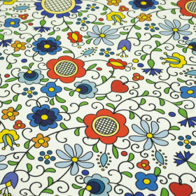 FOLK KASZUBSKI - dzianina pętelkowa