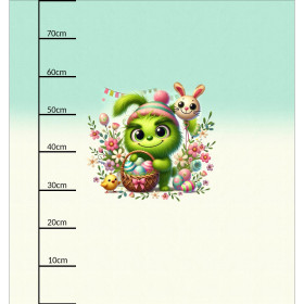 FUNNY EASTER WZ. 2 - PANEL (75cm x 80cm) dzianina drapana z elastanem ITY