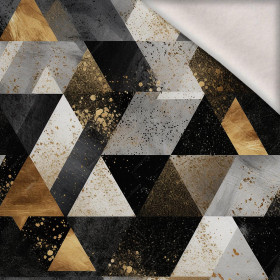 GEOMETRIC WZ. 5 - dzianina drapana z elastanem ITY