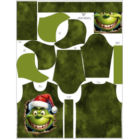 BLUZA HYDROFOBOWA UNISEX - GREEN CREATURE - zestaw do uszycia
