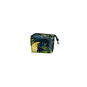 Torba XL z saszetką 2 w 1 - GREEN LEAVES wz.2 - zestaw do uszycia 