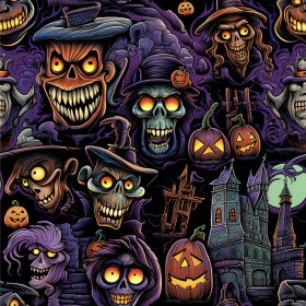 HALLOWEEN wz.27 - Hydrofobowa dzianina drapana 