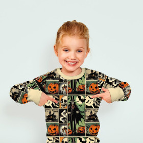 HALLOWEEN WZ. 52 - Hydrofobowa dzianina drapana 