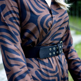 SUKIENKA KOPERTOWA Z FALBANKĄ (ABELLA) - ANIMAL SKIN wz.15 - zestaw do uszycia 